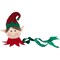 Northlight 16" Plush Red and Green Elf Christmas Tree Topper, Unlit